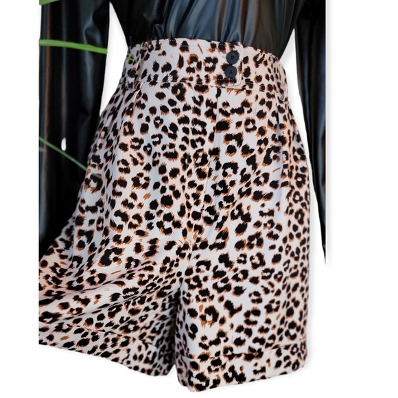 Bar III Leopard Shorts - Picture 2 of 4